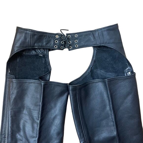 Wild Ride Black Leather Chaps Women’s Size XXL - Picture 6 of 7
